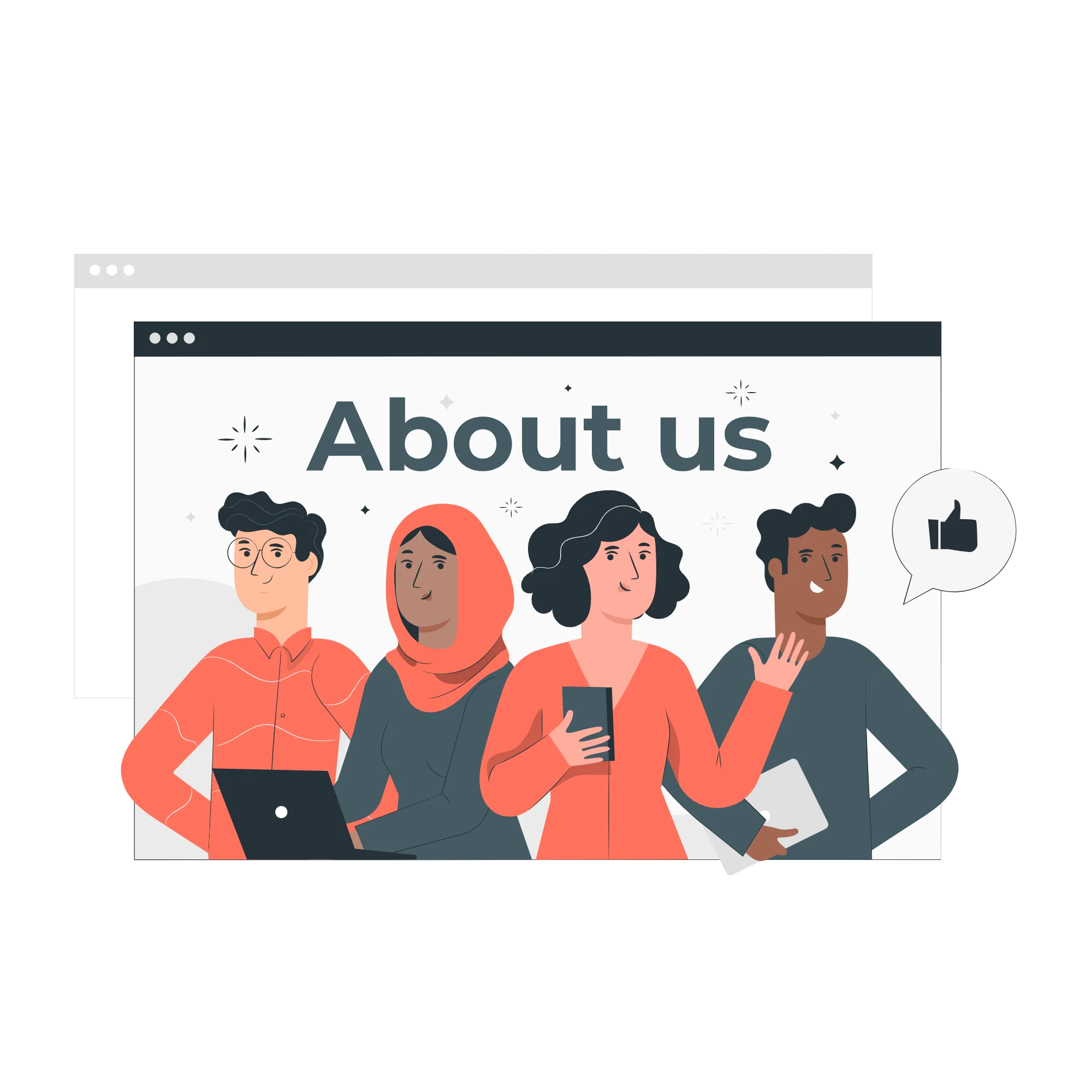 This image represents as about us of our techspheresoft company.